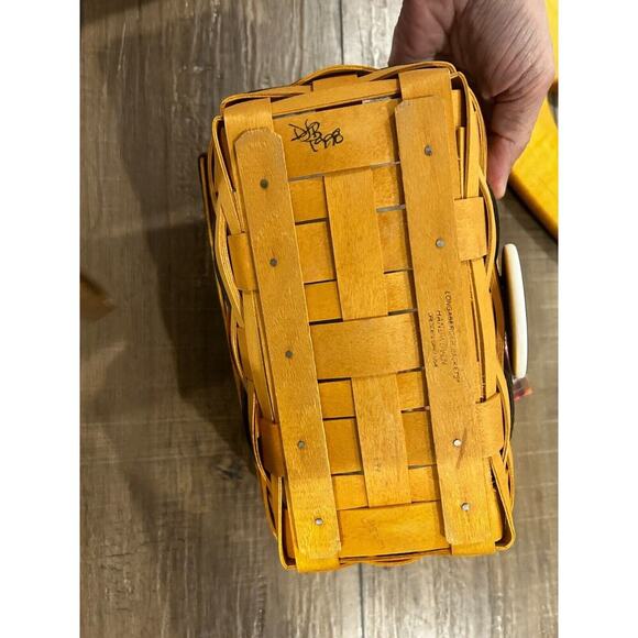 Longaberger 1998 Shades of Autumn Bakers Bounty Basket Woodcrafts Tissue‎ Lid - Picture 3 of 5